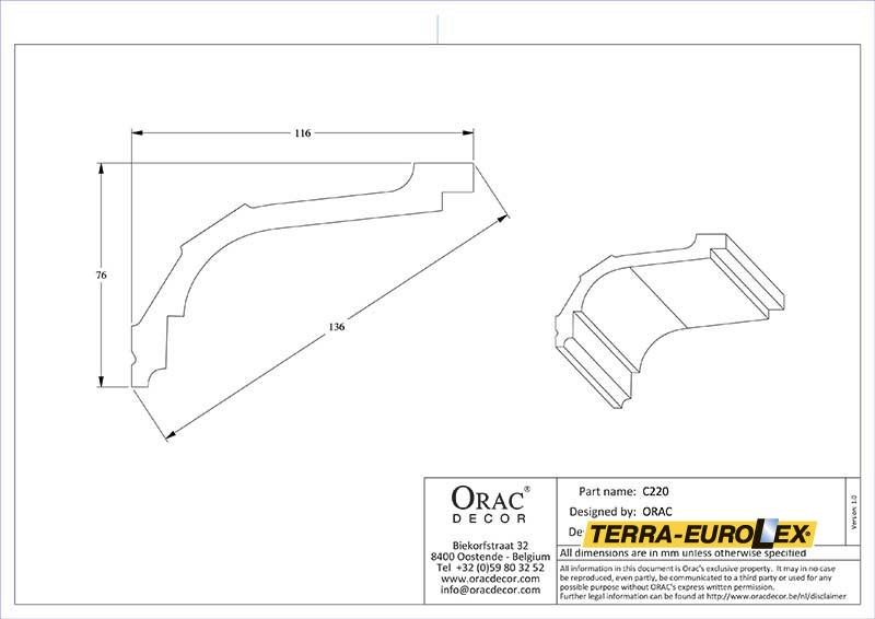 Orac decor c220 карниз